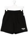 GCDS LOGO-PRINT TRACK SHORTS