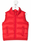 Dsquared2 Logo-print Quilted Gilet In Red