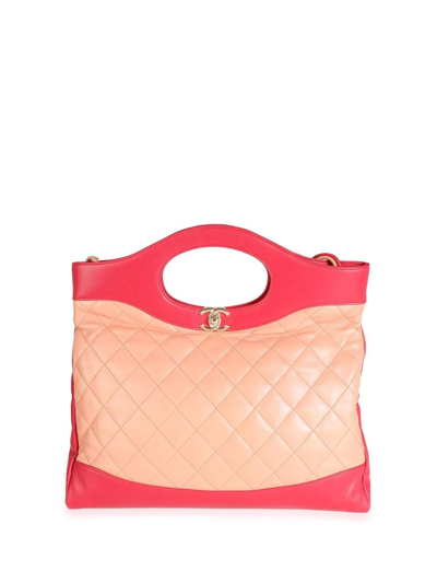 Pre-owned Chanel Large 31 Shopping 2way Bag In Neutrals