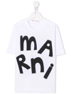 Marni Logo-print Cotton T-shirt In White