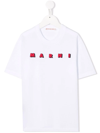 Marni Logo-print T-shirt In White