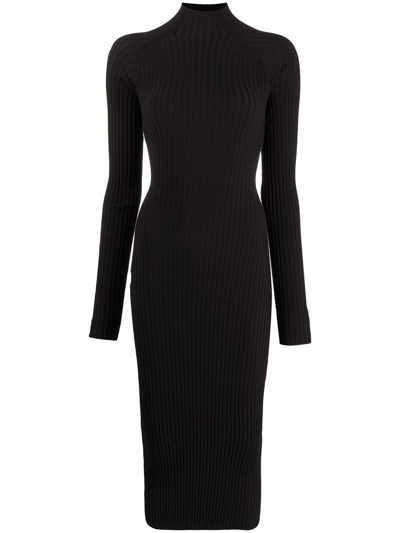 Dion Lee Black Dress With Cut-out Detail