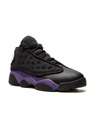 Jordan Kids' Air  13 Retro "court Purple" Sneakers In Black