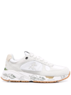Premiata Low-top Panelled Sneakers In White