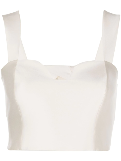 Sachin & Babi Darcy Cropped Top In White