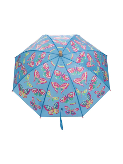 Hatley Kids' Butterfly-print Umbrella In Blue