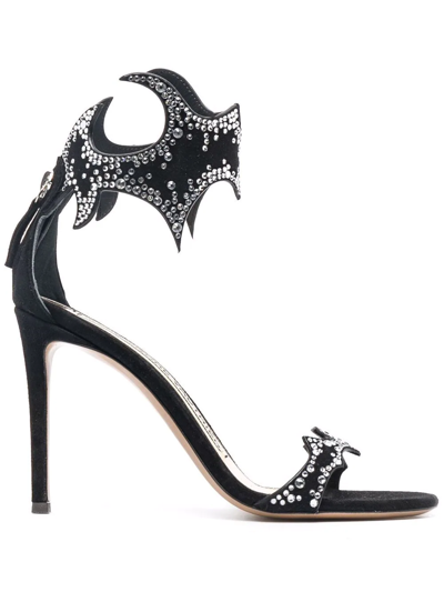 Alexandre Vauthier Betsy Embellished Sandals In Black