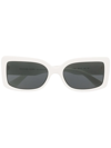 Michael Kors Corfu Rectangle-frame Sunglasses In White