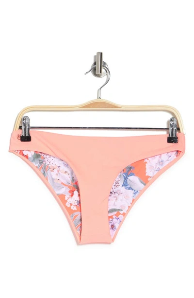 Maaji Mango Praia Reversible Bikini Bottoms In Pink