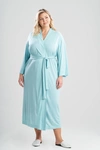 Natori Shangri-la Tencel™ Wrap Robe In Wave Blue