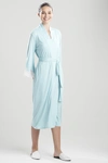 Natori Luxe Shangri-la Tencel™ Wrap Robe In Wave Blue