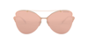 TIFFANY & CO CLEAR MIRRORED REAL ROSE GOLD BUTTERFLY LADIES SUNGLASSES TF3063 6105E0 64