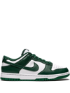 Nike Dunk Low "team Green" Sneakers In White