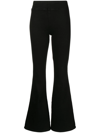 Frame Jetset Crop Mini Boot Pintuck Jeans Sheen Noir In Schwarz