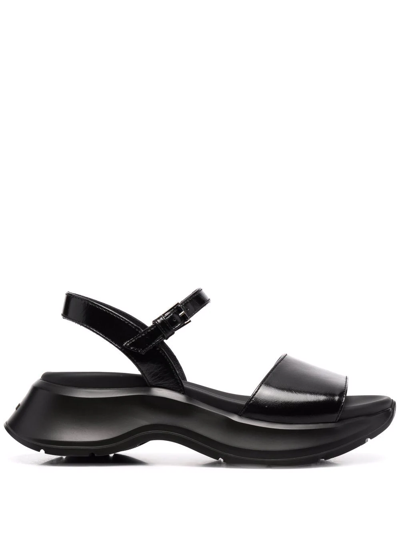 Hogan H585 Chunky-sole Sandals In Nero