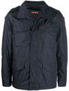 Aspesi Minifield Cotton Blend Poplin Jacket In Black
