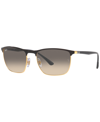 Ray Ban Rb3686 Sonnenbrillen Schwarz Fassung Grau Glas 57-19 In Black On Arista