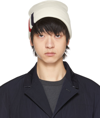 Thom Browne Tricolor Striped Jersey Stitch Merino Wool Beanie In White