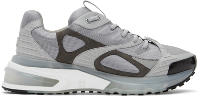 Givenchy Giv 1 Tr Suede And Rubber-trimmed Mesh Sneakers In Cloud Grey