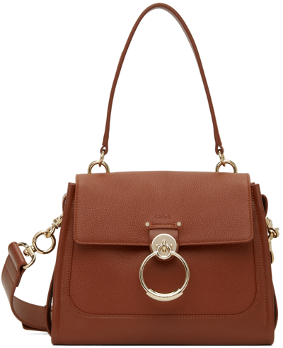 Chloé Mini Tess Day Bag In Brown