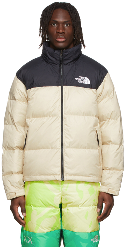 The North Face Beige 1996 Retro Nuptse Down Jacket In Gravel