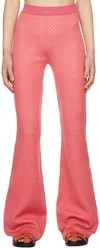 Moschino Pink Virgin Wool Lounge Pants In A1206 Pink