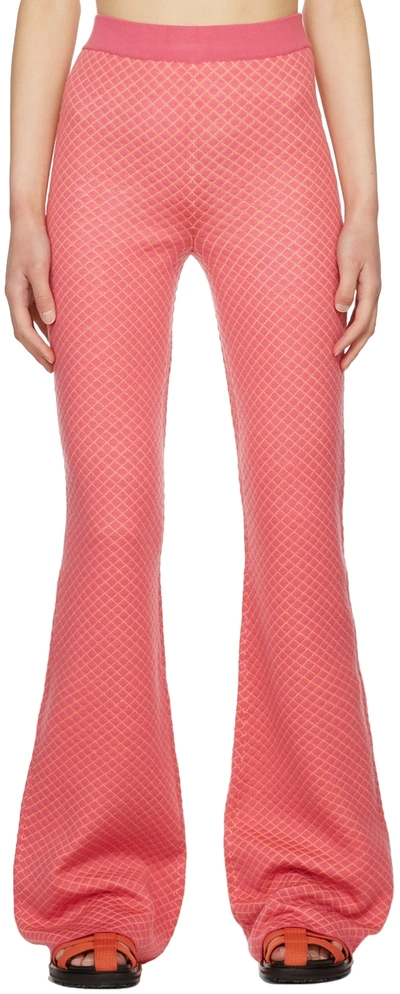 MOSCHINO PINK VIRGIN WOOL LOUNGE PANTS