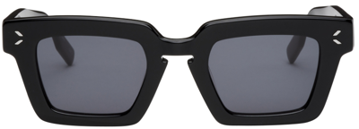 Mcq By Alexander Mcqueen Black Square Sunglasses In 001 Black