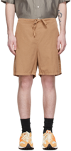 Ts(s) Beige Twill Shorts In Khaki