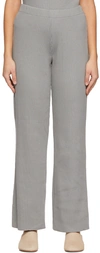 Vince Ticking Striped Linen-blend Trousers In Iris Slate/off White