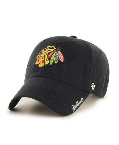 47 Brand Women's Black Chicago Blackhawks Team Miata Clean Up Adjustable Hat