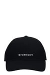 GIVENCHY HATS IN BLACK CANVAS