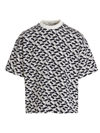 Sunnei All-over Logo-print T-shirt In Multicolor