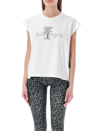 Palm Angels Off-white Cotton Tank-top In Off White