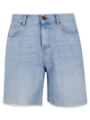 VISION OF SUPER BLUE DNEIM SHORTS WITH WHITE COATING