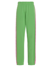 Chiara Ferragni Logo Tape High-waisted Track Pants In Green