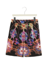 Dolce & Gabbana Bermuda With All-over Graphic Print In Multicolor