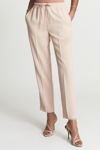 Reiss Petites Hailey Pull On Pants In Pink