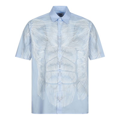 Opening Ceremony Muscle Print Shirt In Blue
