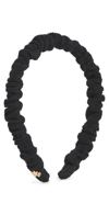 Lele Sadoughi Jessie Cotton-blend Terry Headband In Jet 001
