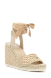 Vince Camuto Women's Bryleigh Woven Espadrille Wedge Sandals Women's Shoes In Bone/ Natural