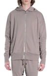 Hvman Logo Zip Hoodie In Satellite