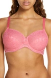 Chantelle Lingerie Day To Night Underwire Bra In Rose Amour