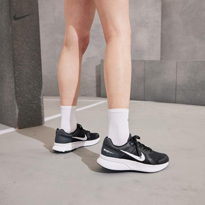 Nike Women's Flex Experience Run 9 Wide Width Running Sneakers From Finish Line In Black