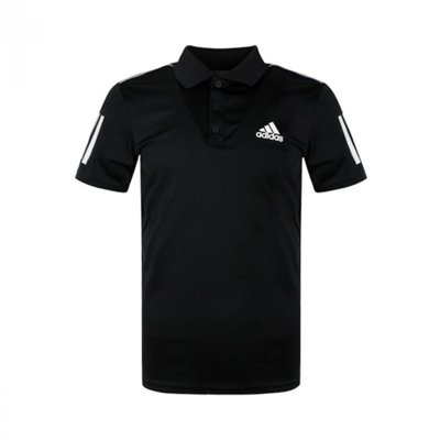 Adidas Originals Adidas Men's Aeroready Tennis Club 3-stripes Polo Shirt In Black/white