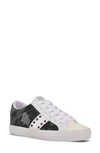 Nine West Women's Sneaks Lace-up Sneakers Women's Shoes In White/ Denim Camo