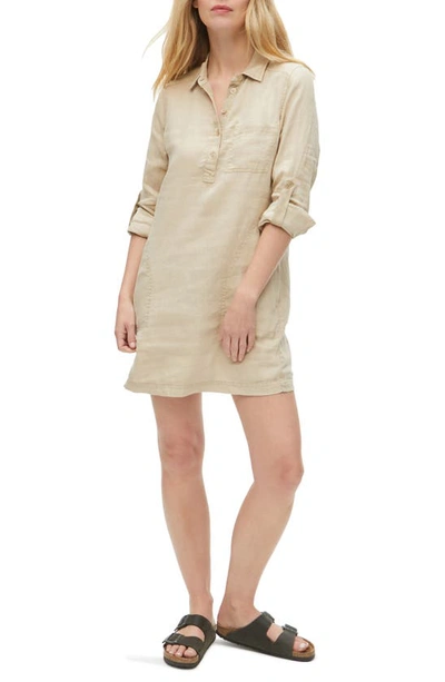 Michael Stars Eleanor Popover Collared Short Shirtdress In Seacrest