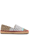 MISSONI PATCH-WORK EMBROIDERED ESPADRILLES