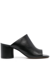 Maison Margiela Black Hannah Tabi Mules In Leather Woman In Black