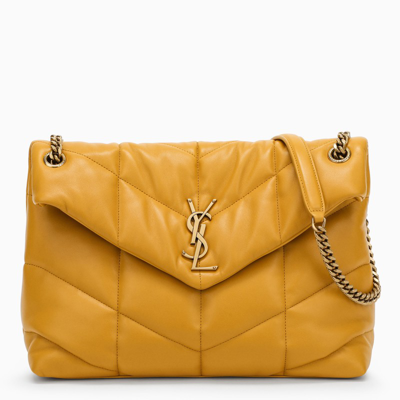 Saint Laurent Yellow Medium Loulou Puffer Bag
